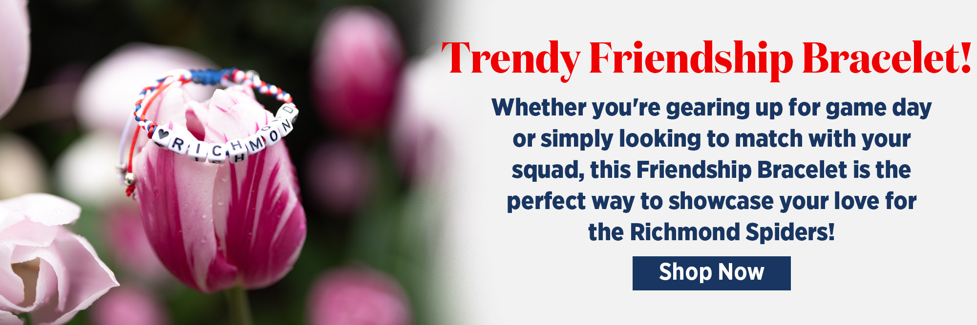 Whether you're gearing up for game day or simply looking to match with your squad, this Friendship Bracelet is the perfect way to showcase your love for the Spiders and strengthen the bond with your friends.