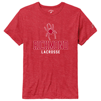 League Victory Falls Tee with Mascot Richmond Lacrosse in Red