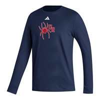 Adidas Cotton Long Sleeve with Mascot UR in Navy