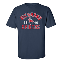 MV Sport Tee with Richmond 18 Mascot 40 Spiders in Navy