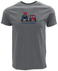 Blue 84 Classic Tee Life is Good Jeep in Grey