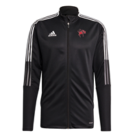 Adidas Track Jacket with Red Mascot UR in Black