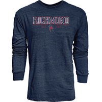 Blue 84 Long Sleeve Tee with Richmond EST Mascot 1840 in Navy