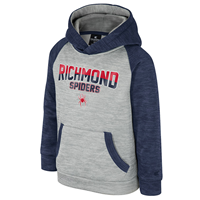 Colosseum Toddler Hoodie with Richmond Spiders Mascot in Navy and Grey