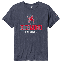 League Victory Falls Tee with Mascot Richmond Lacrosse in Navy