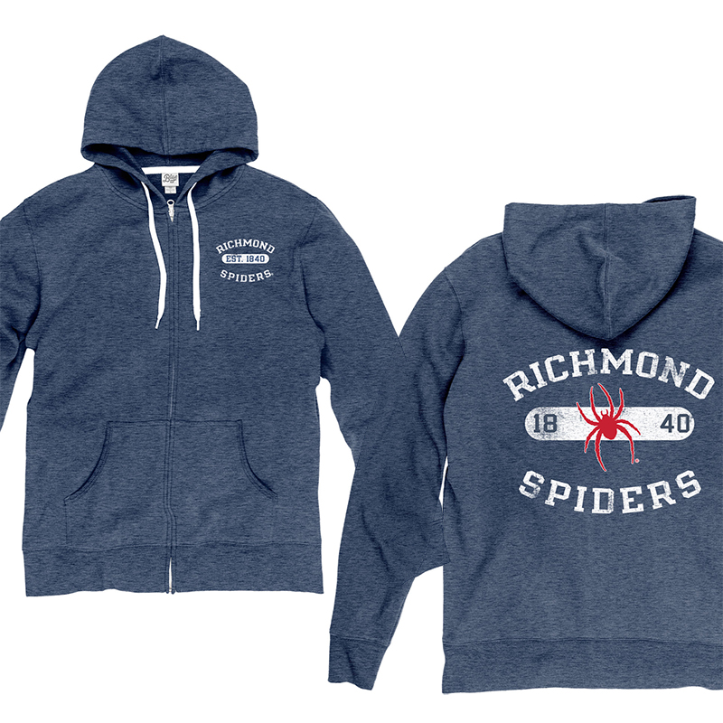 '47 Brand cheapest Richmond Spiders Hoodie Sweatshirt 1/4 Button Mens Size 2XL Blue NWT