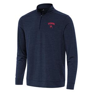 Antigua 1/4 Zip with Richmond Mascot in Navy