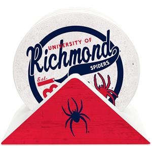 Legacy Set of Four Coasters with University of Richmond Spiders EST 1840