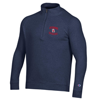 Champion Cozy 1/4 Zip with Richmond Mascot Spiders in Navy