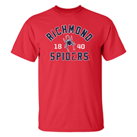 MV Sport Tee with Richmond 18 Mascot 40 Spiders in Red