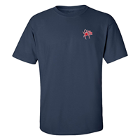 MV Sport Tee with Mascot UR on Left Chest in Navy