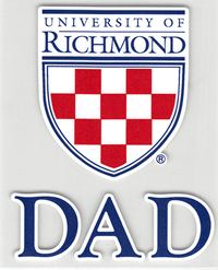 University of Richmond Shield with Dad Outside Decal