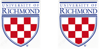Two University of Richmond Shields 2 1/2 Inch Outside Decal