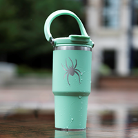 My Bevi 25 oz Travel Mug with Handle in Green