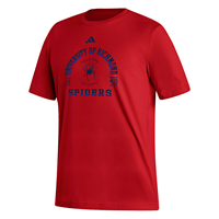 Adidas Cotton Tee with University of Richmond Fear the Spiders in Red