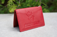 Jardine Embossed Mascot Richmond Snap ID Holder in Red
